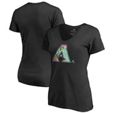 Arizona Diamondbacks Women's Lovely V-Neck T-Shirt | MLB On Sale