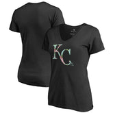 Kansas City Royals Women's Lovely V-Neck T-Shirt | MLB US