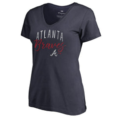 Atlanta Braves Women's Graceful V-Neck T-Shirt | MLB On Sale
