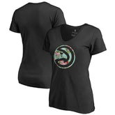 Atlanta Hawks Lovely V-Neck T-Shirt Discount