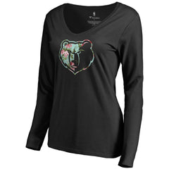 Memphis Grizzlies Women's Lovely Long Sleeve V-Neck T-Shirt On Sale