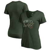 Minnesota Wild Women's Graceful V-Neck T-Shirt For Sale