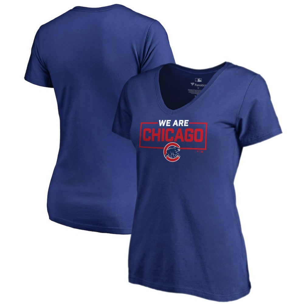 Chicago Cubs Women's We Are Icon V-Neck T-Shirt | MLB US