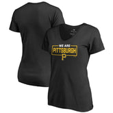 Pittsburgh Pirates Women's We Are Icon V-Neck T-Shirt | MLB Shop