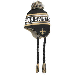 New Orleans Saints Preschool Jacquard Tassel Knit Hat with Pom