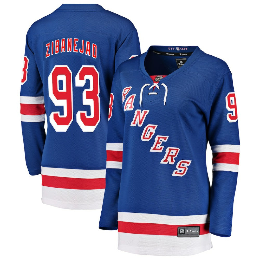 Mika Zibanejad New York Rangers Fanatics Women's Breakaway Player Jersey Outlet
