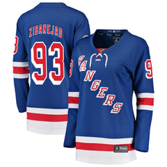 Mika Zibanejad New York Rangers Fanatics Women's Breakaway Player Jersey Outlet