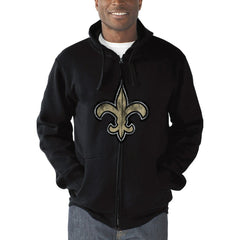 New Orleans Saints G-III Sports by Carl Banks Primary Logo Full-Zip Hoodie