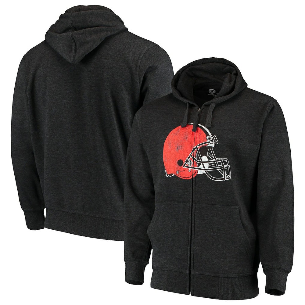 Cleveland Browns G-III Sports by Carl Banks Primary Logo Full-Zip Hoodie