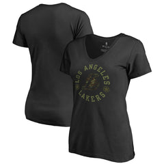 Los Angeles Lakers Women's Liberty V-Neck T-Shirt For Sale
