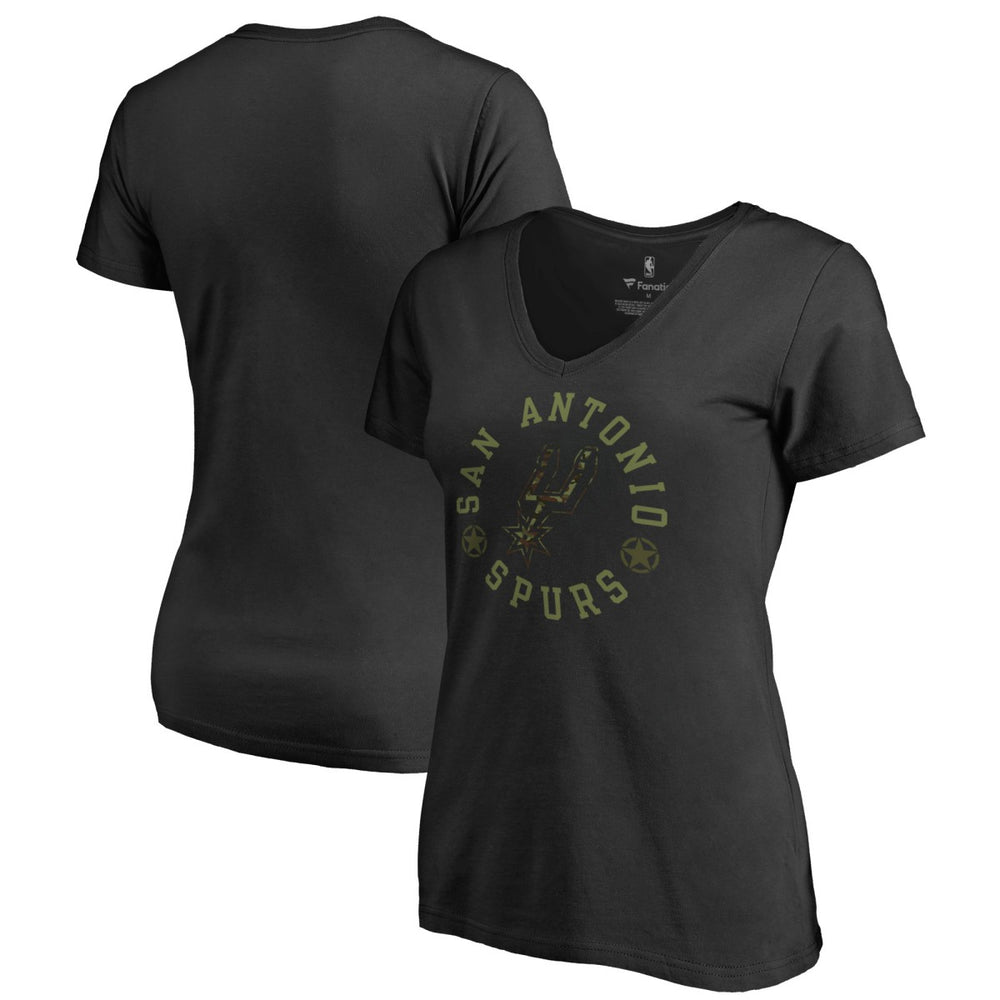 San Antonio Spurs Women's Liberty V-Neck T-Shirt Discount