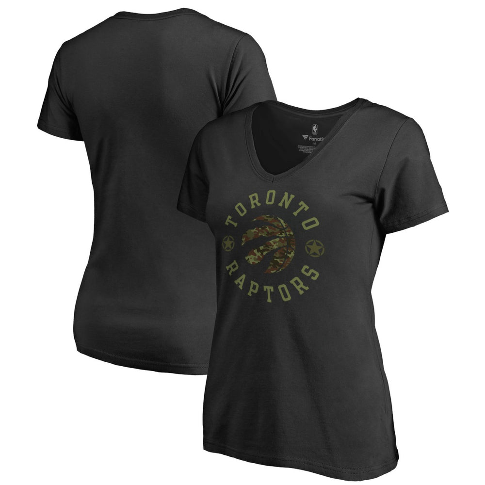 Toronto Raptors Women's Liberty V-Neck T-Shirt For Sale
