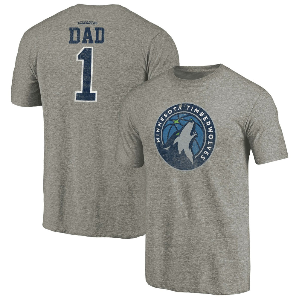 Minnesota Timberwolves Greatest Dad Tri-Blend T-Shirt Outlet