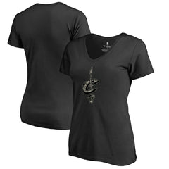 Cleveland Cavaliers Women's Cloak Camo V-Neck T-Shirt sale Discount