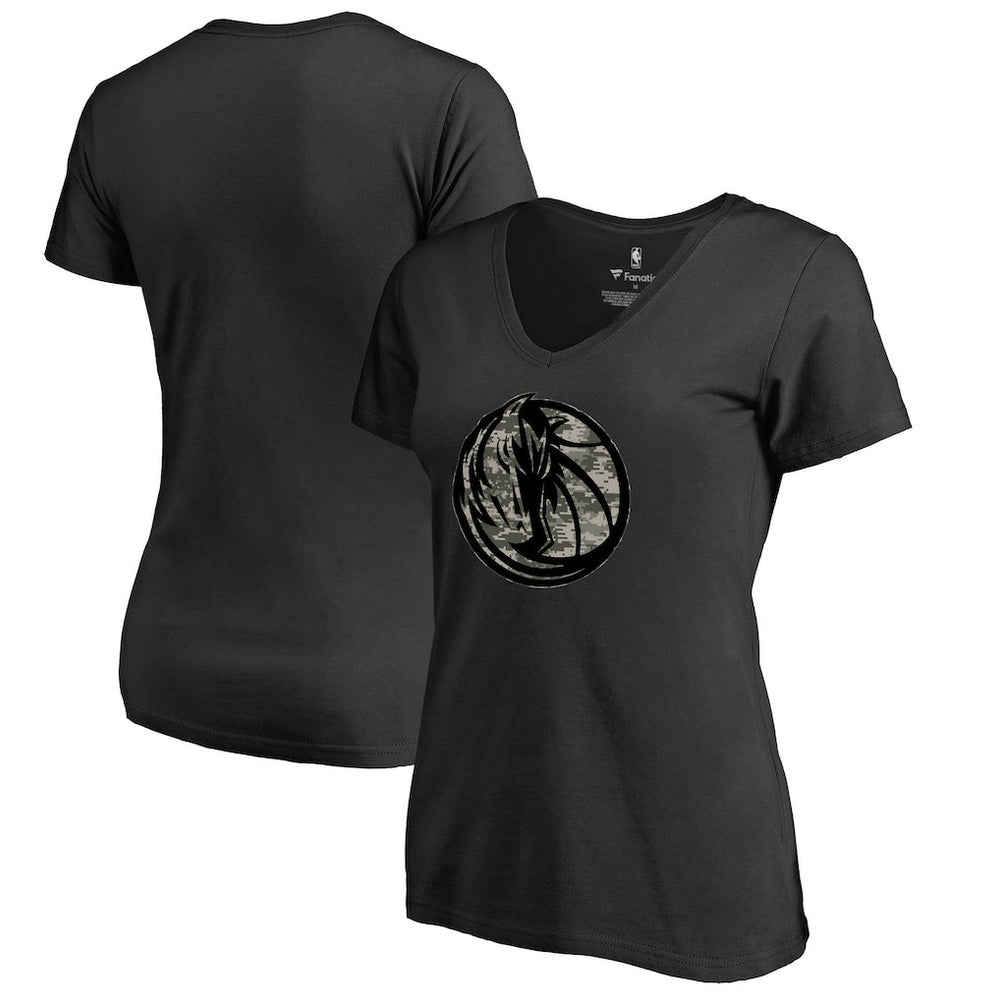 Dallas Mavericks Women's Cloak Camo V-Neck T-Shirt sale On Sale