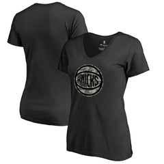 New York Knicks Women's Cloak Camo V-Neck T-Shirt On Sale