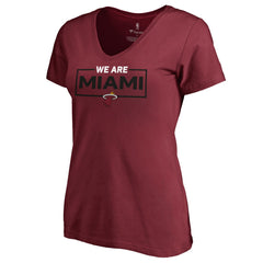 Miami Heat Women's We Are Iconic Collection V-Neck T-Shirt Discount