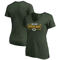 Green Bay Packers Women's We Are Icon V-Neck T-Shirt