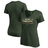 Minnesota Wild Women's Iconic Collection V-Neck T-Shirt For Sale