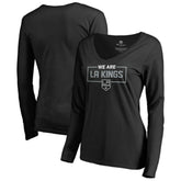 Los Angeles Kings Women's Iconic Collection We Are Long Sleeve V-Neck T-Shirt Discount