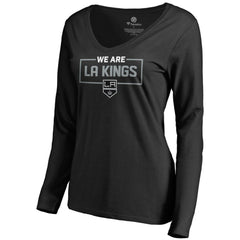 Los Angeles Kings Women's Iconic Collection We Are Long Sleeve V-Neck T-Shirt Discount