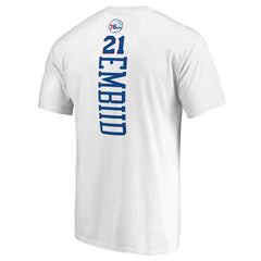 Joel Embiid Philadelphia 76ers Backer Name & Number T-Shirt Discount