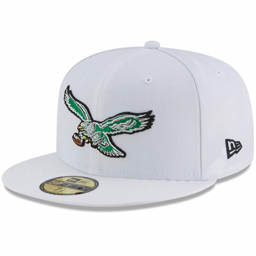 Philadelphia Eagles New Era Throwback Logo Omaha 59FIFTY Fitted Hat