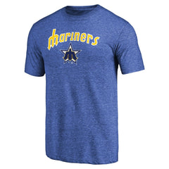 Seattle Mariners Vintage Cooperstown Collection Wahconah Tri-Blend T-Shirt | MLB For sale