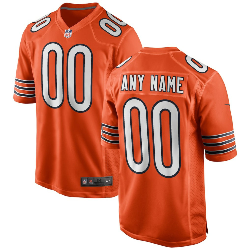 Chicago Bears Youth Alternate Custom Game Jersey - Orange