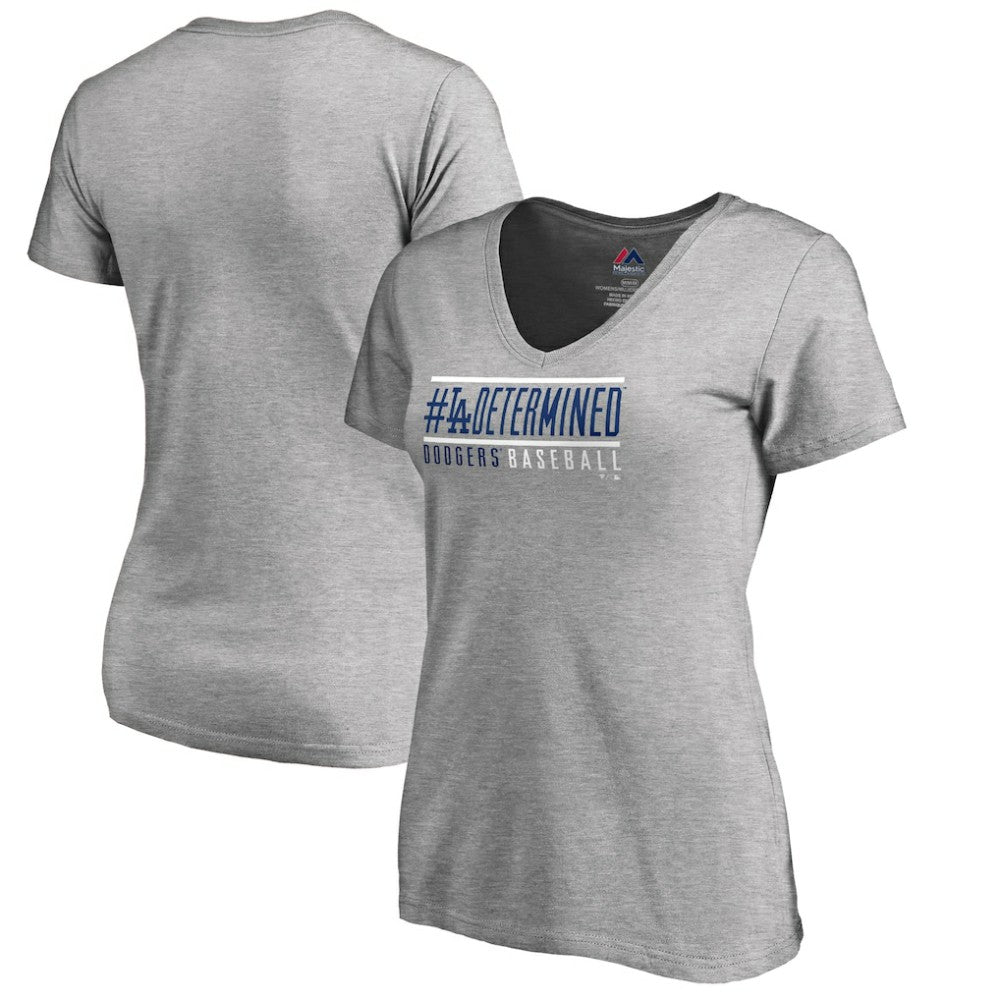 Los Angeles Dodgers Women's Hometown Collection Determined V-Neck T-Shirt | MLB Near me