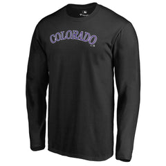 Colorado Rockies Team Wordmark Long Sleeve T-Shirt | MLB Sale