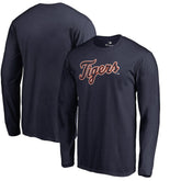 Detroit Tigers Team Wordmark Long Sleeve T-Shirt | MLB Online