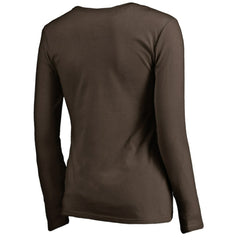 San Diego Padres Women's Cooperstown Collection Forbes Long Sleeve V-Neck T-Shirt | MLB Outlet