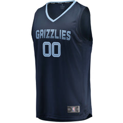 Memphis Grizzlies Fast Break Custom Replica Jersey Navy New