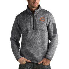 Chicago Bears Antigua Fortune Big & Tall Quarter-Zip Pullover Jacket