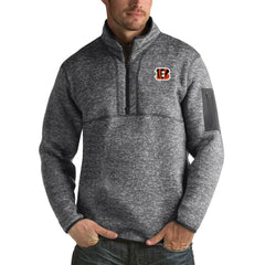 Cincinnati Bengals Antigua Fortune Big & Tall Quarter-Zip Pullover Jacket