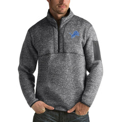 Detroit Lions Antigua Fortune Big & Tall Quarter-Zip Pullover Jacket