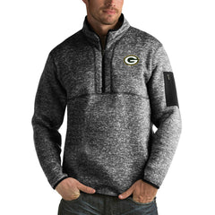 Green Bay Packers Antigua Fortune Big & Tall Quarter-Zip Pullover Jacket