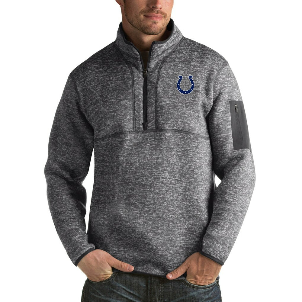 Indianapolis Colts Antigua Fortune Big & Tall Quarter-Zip Pullover Jacket