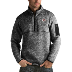 Kansas City Chiefs Antigua Fortune Big & Tall Quarter-Zip Pullover Jacket
