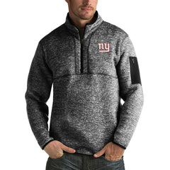 New York Giants Antigua Fortune Big & Tall Quarter-Zip Pullover Jacket