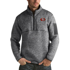 San Francisco 49ers Antigua Fortune Big & Tall Quarter-Zip Pullover Jacket
