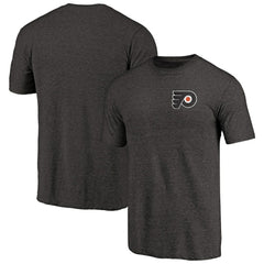 Philadelphia Flyers Primary Logo Left Chest Distressed Tri-Blend T-Shirt Sale