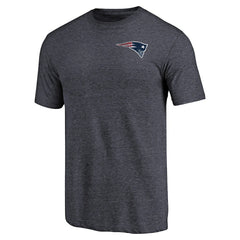 New England Patriots Primary Logo Left Chest Distressed Tri-Blend T-Shirt