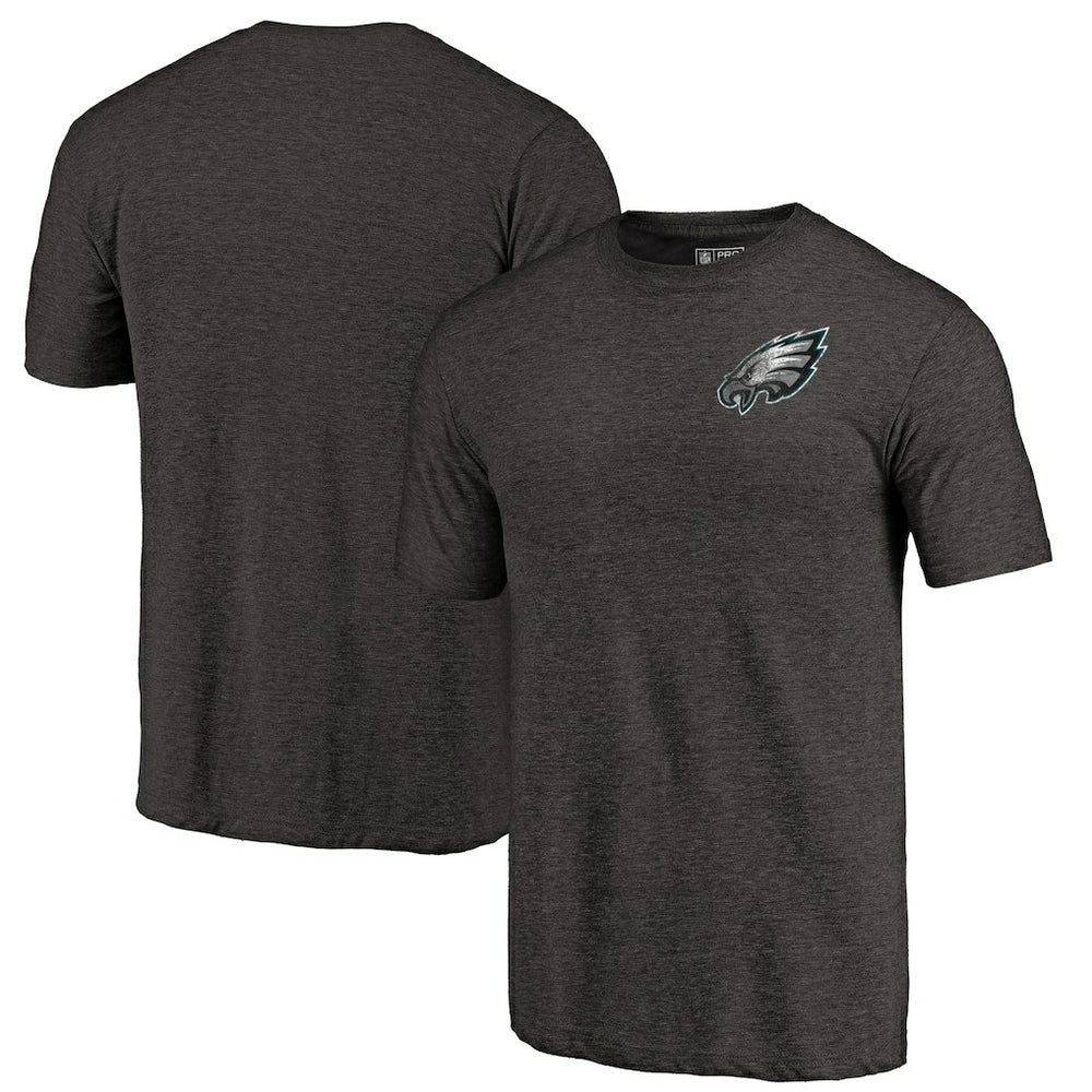 Philadelphia Eagles Primary Logo Left Chest Distressed Tri-Blend T-Shirt