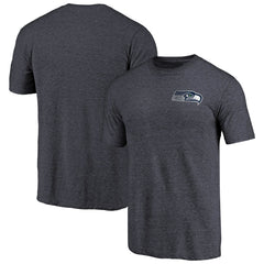 Seattle Seahawks Primary Logo Left Chest Distressed Tri-Blend T-Shirt