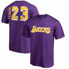 LeBron James Los Angeles Lakers Sidesweep Name & Number T-Shirt New