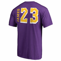 LeBron James Los Angeles Lakers Sidesweep Name & Number T-Shirt New