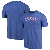 Texas Rangers Team Wordmark Tri-Blend T-Shirt | MLB For sale