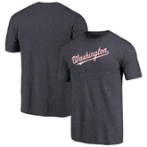 Washington Nationals Team Wordmark Tri-Blend T-Shirt | MLB US